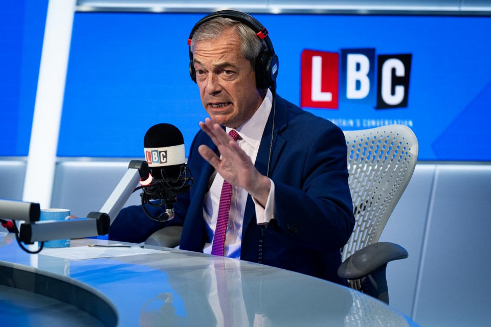 Nigel Farage told LBC 'Something new is going to emerge on the centre-right'