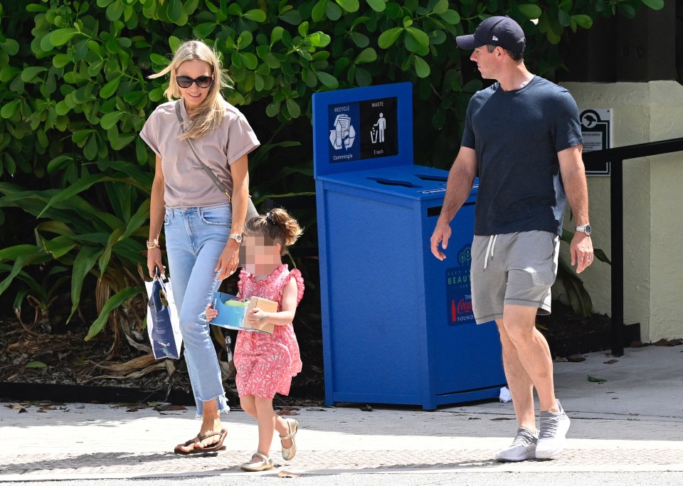 Rory McIlroy and his wife Erica Stoll were spotted together on a family outing