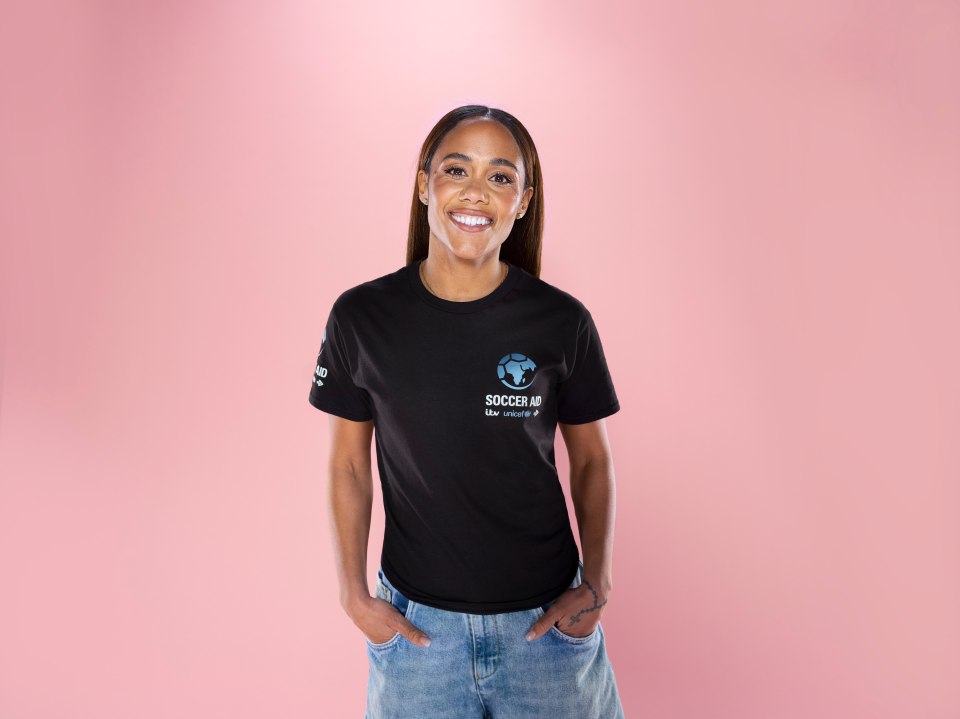 From Soccer Aid Productions..Soccer Aid For UNICEF 2024 on ITV1 and ITVX..Pictured: Alex Scott..This photograph is (C) UNICEF/Soccer Aid Productions/Stella Pictures and can only be reproduced for editorial purposes directly in connection with the programme or event mentioned above, or ITV plc. This photograph must not be manipulated [excluding basic cropping] in a manner which alters the visual appearance of the person photographed deemed detrimental or inappropriate by ITV plc Picture Desk. This photograph must not be syndicated to any other company, publication or website, or permanently archived, without the express written permission of ITV Picture Desk. Full Terms and conditions are available on the website www.itv.com/presscentre/itvpictures/terms..For further information please contact:.michael.taiwo1@itv.com