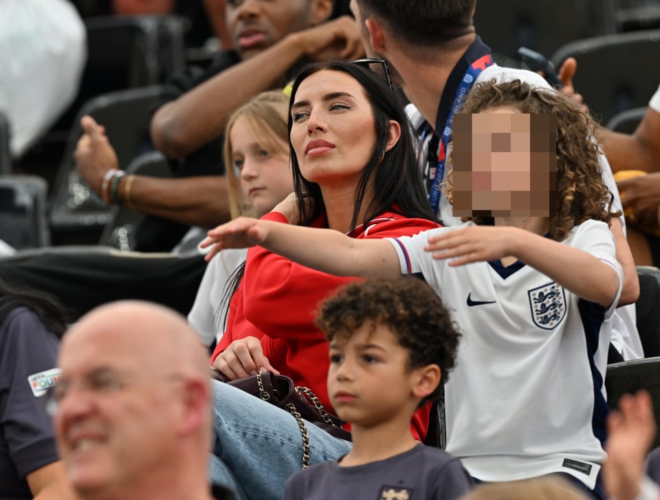 Kyle Walker's wife Annie Kilner was also spotted at the game