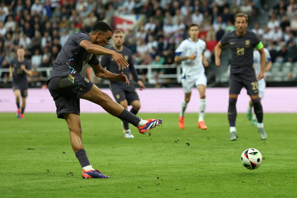 Trent Alexander-Arnold scored a stunning second goal on the volley