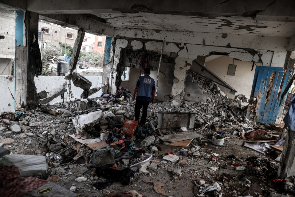 The building was destroyed in the strike overnight