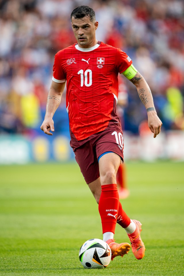Granit Xhaka will lead Switzerland out against England