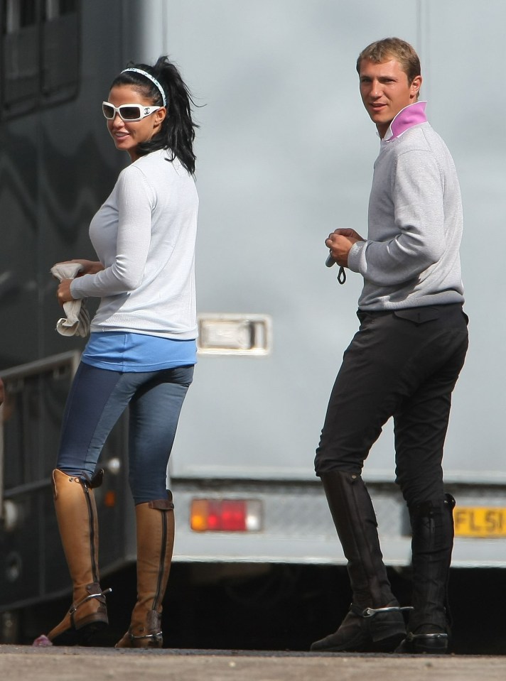 Katie Price and Andrew Gould in Brighton, Sussex.