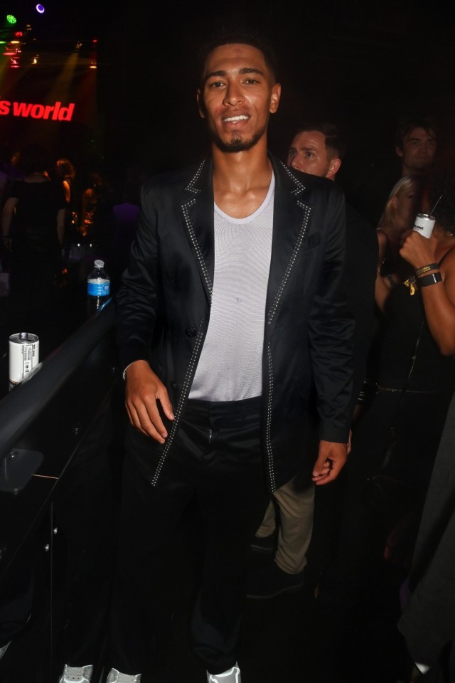 LONDON, ENGLAND - JULY 18: Jude Bellingham attends the UK Launch of 'Gin & Juice By Dre and Snoop' at Flipper's Roller Boogie Palace on July 18, 2024 in London, England. (Photo by Dave Benett/ Getty Images for Gin & Juice by Dre and Snoop)