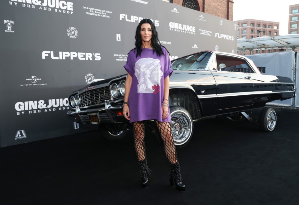 LONDON, ENGLAND - JULY 18: Liberty Ross attends the UK Launch of 'Gin & Juice By Dre and Snoop' at Flipper's Roller Boogie Palace on July 18, 2024 in London, England. (Photo by Kevin Mazur/Getty Images for Flipper's)