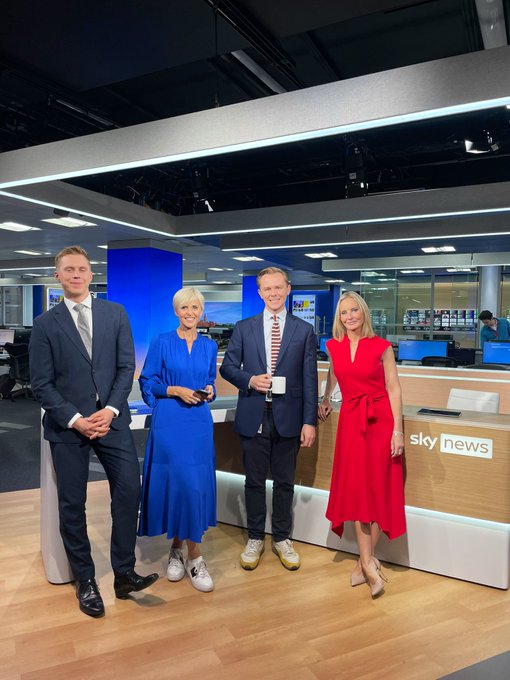 The Sky News breakfast team were standing by to host the show when the issue occurred