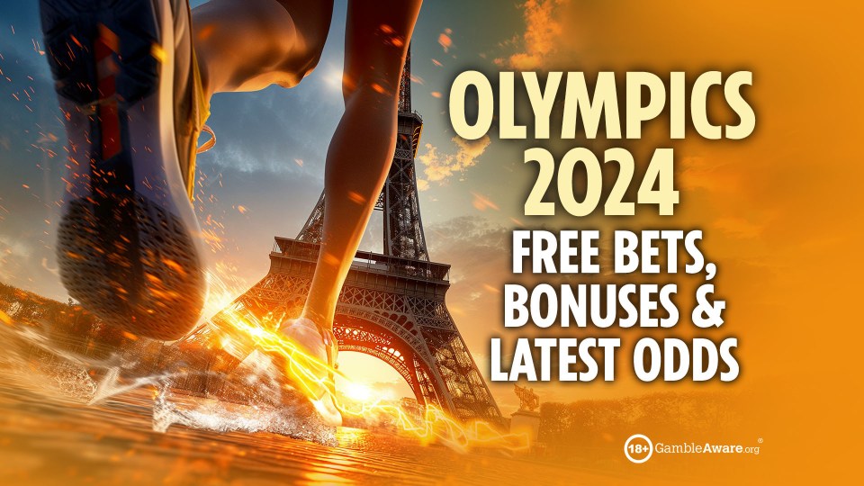 a poster for the olympics 2024 with a person running in front of the eiffel tower