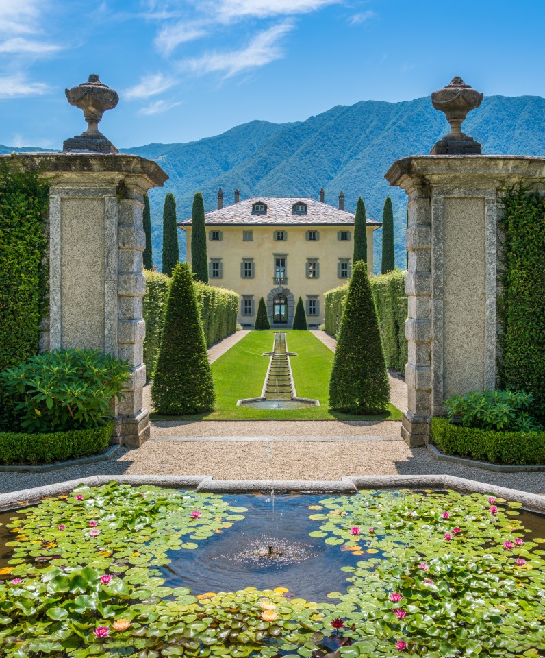 Villa Balbiano is located on the Lake Como