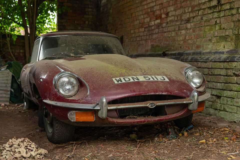 The Jag was stored away following a shocking theft attempt