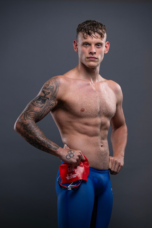 Matt Richards has a collection of tattoos down his right arm