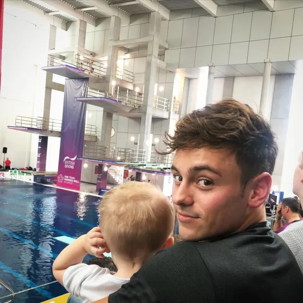The diver previously opened up about his struggles to become a dad
