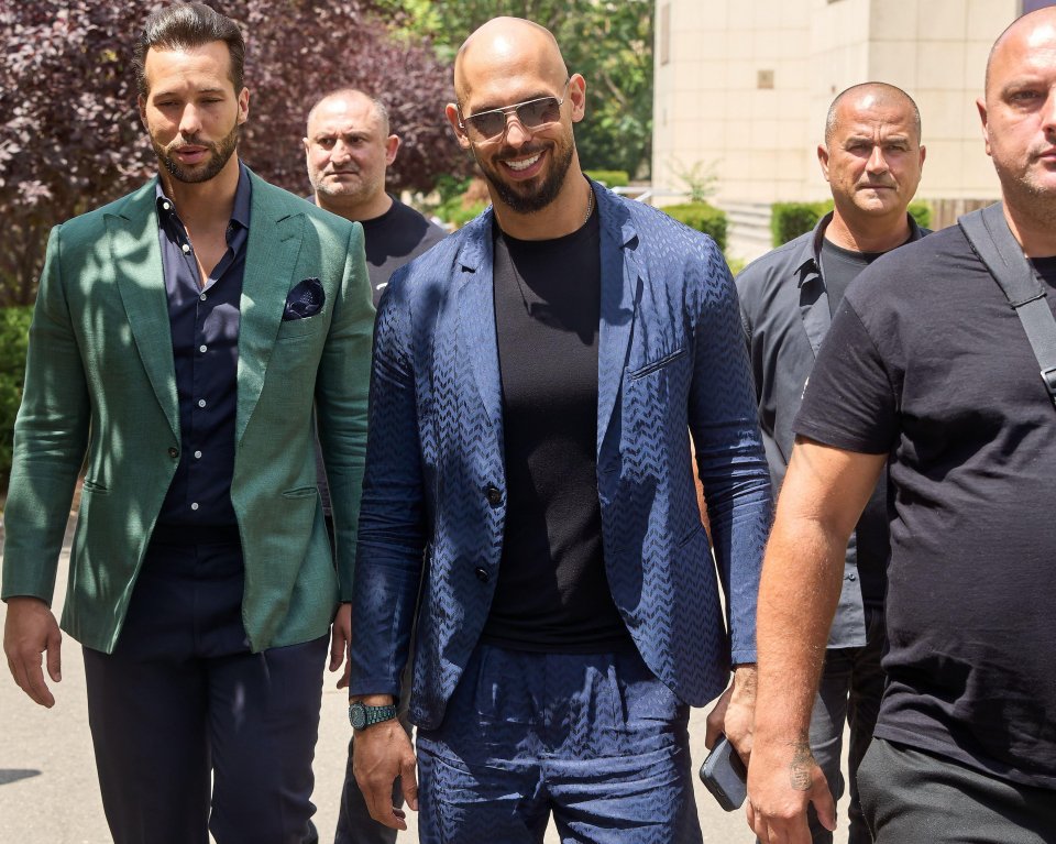 Andrew Tate and his brother Tristan arrive at court on July 4