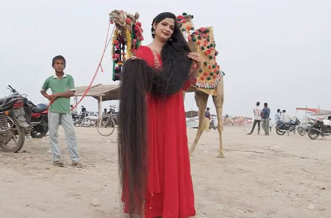 Smita said she was inspired by her mum and sisters and Hindi actresses to grow out her hair