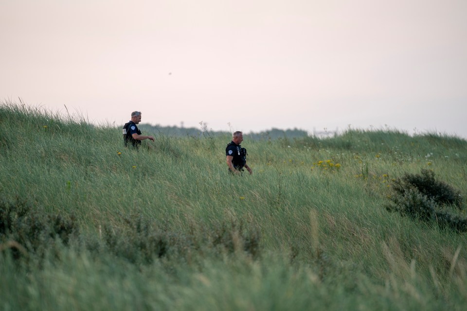 Police searching Gravelines beach
