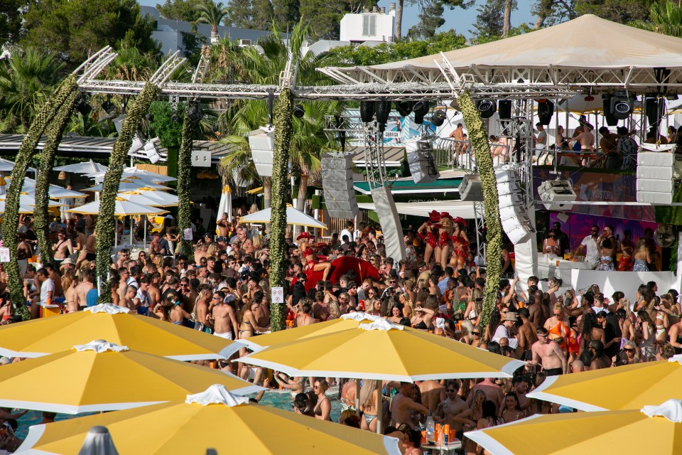 The aces were spotted at the O Club Ibiza