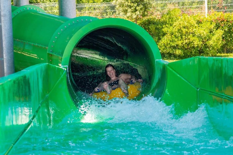 Magicone (pictured) is one of the most popular rides at the water park