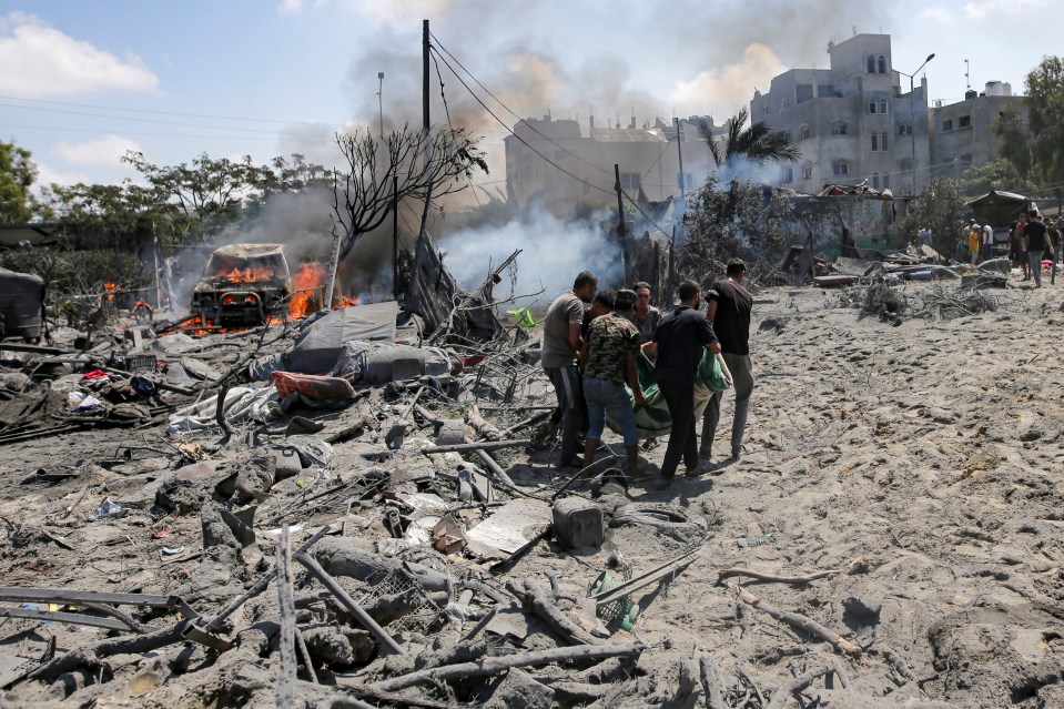 Israel is now pounding Gaza City from above to root out Deif's militants