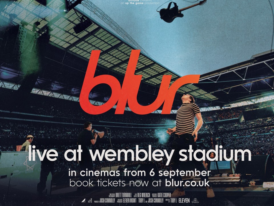 blur live at wembley stadium in cinemas from 6 september book tickets now at blur.co.uk