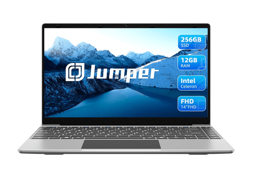jumper laptop with 256gb ssd and 12gb ram