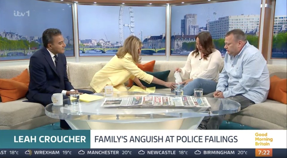 a group of people sitting on a couch on a good morning britain show