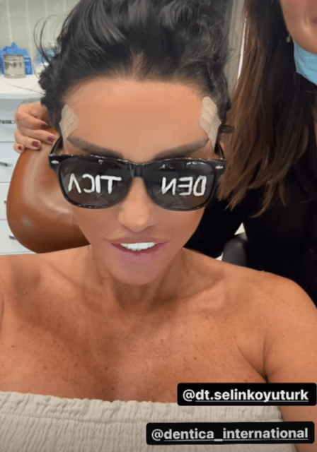 a woman wearing sunglasses that say aoit on them