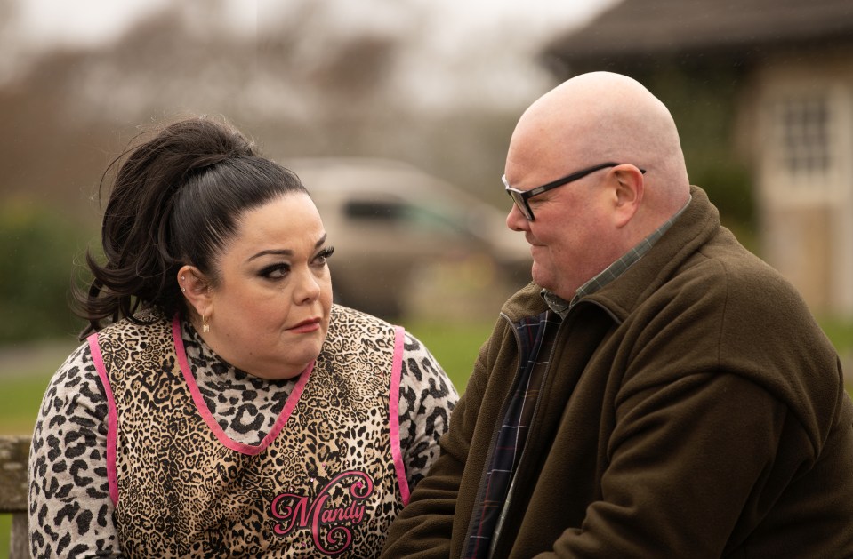 Her character Mandy's getting married soon to Paddy Kirk, played by Dominic Brunt