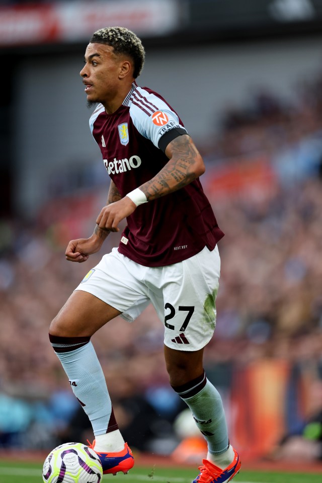 a soccer player with the number 27 on his shorts