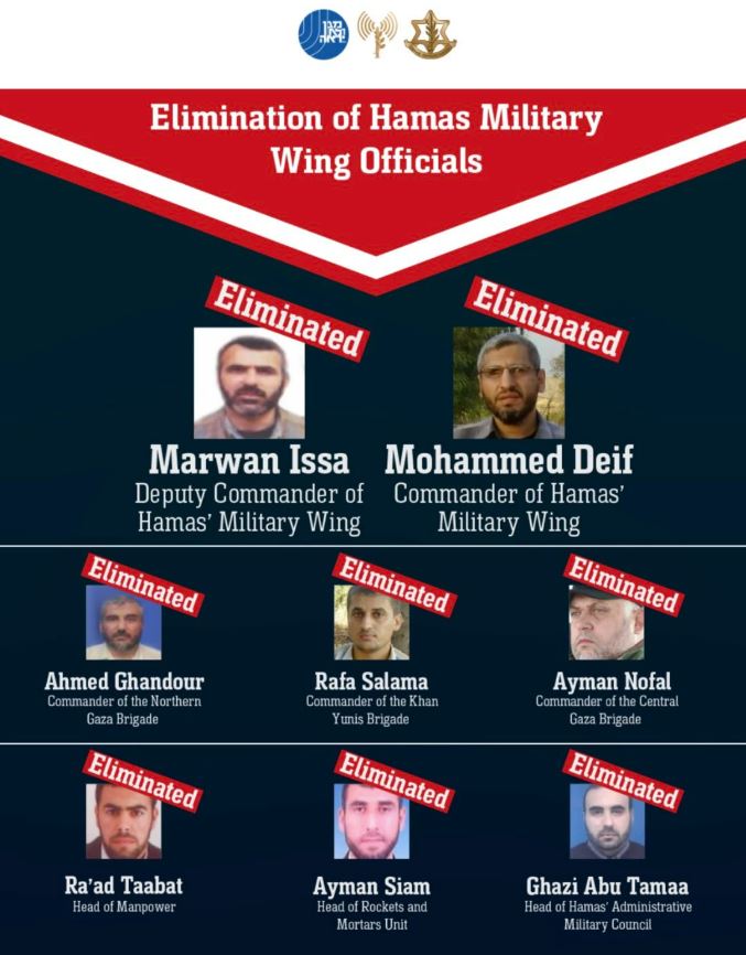 a poster showing the elimination of military wing officials
