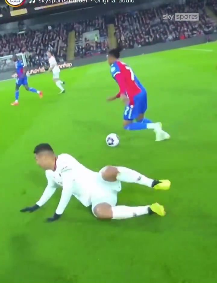 a soccer game is being shown on sky sports