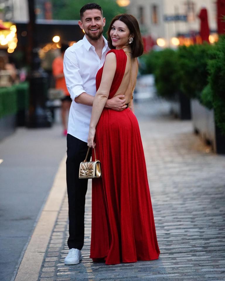 Catherine Harding - Cat Harding - Instagram with Jorginho cat_cavelli_ 36w Another night of love with you ¿¿¿¿