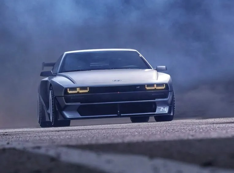 a car that has the number 74 on it