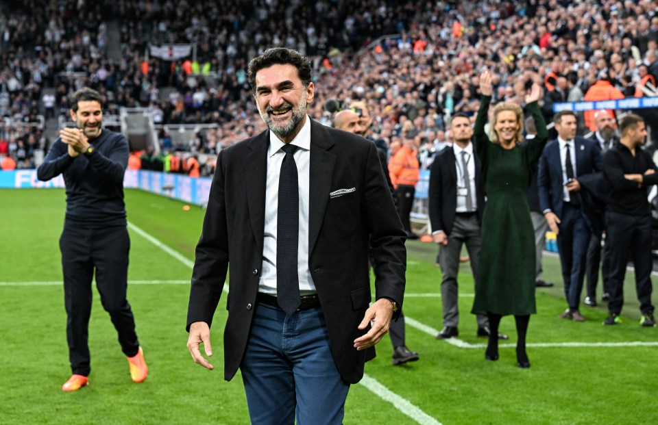NEWCASTLE UPON TYNE, ENGLAND - MAY 22: Non-Executive Chairman Yasir Al-Rumayyan pictured at half time during the Premier League match between Newcastle United and Leicester City at St. James Park on May 22, 2023 in Newcastle upon Tyne, England. (Photo by Serena Taylor/Newcastle United via Getty Images)