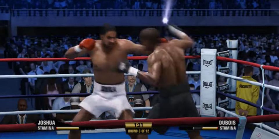 joshua stamina is fighting dubois stamina in a boxing match