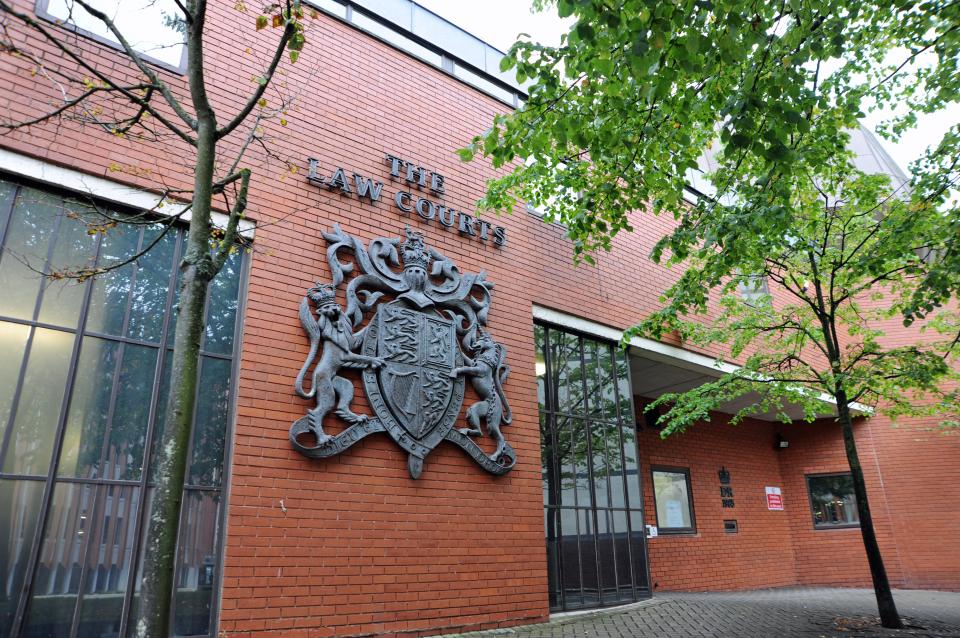 a brick building with the words the law courts on it