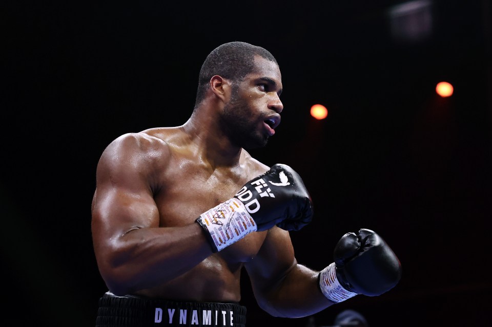 a boxer with dynamite written on his shorts