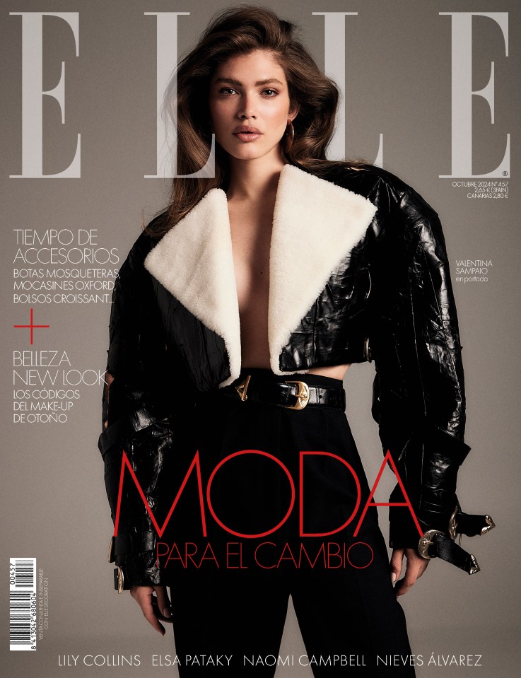 a woman is on the cover of a magazine called elle