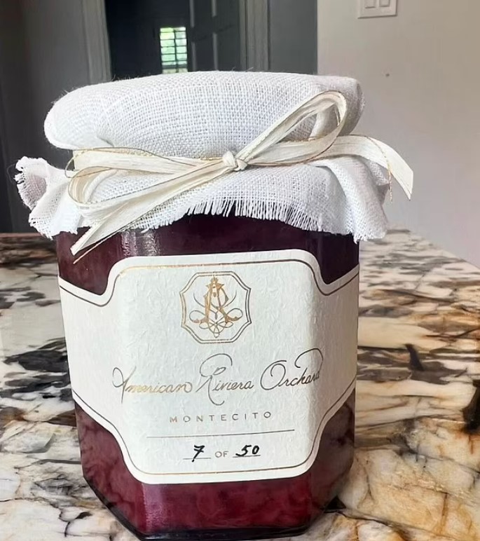 a jar of american rivera orchard montecito jam