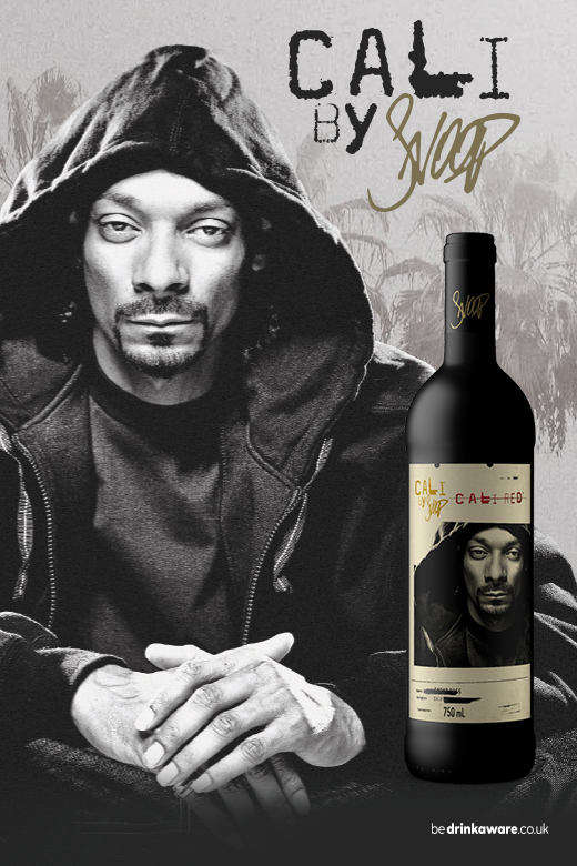 a bottle of cali by snoop on a poster