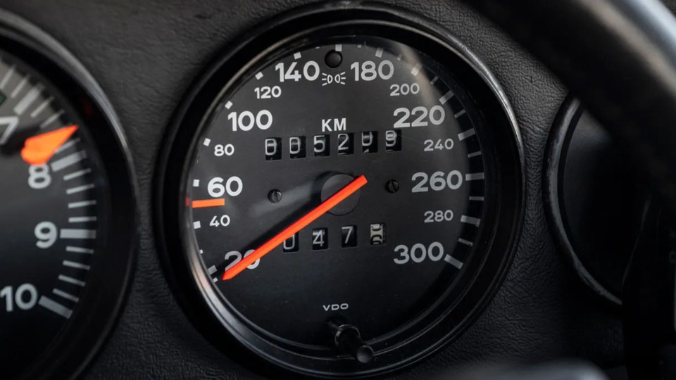 a close up of a speedometer with the number 260 on it