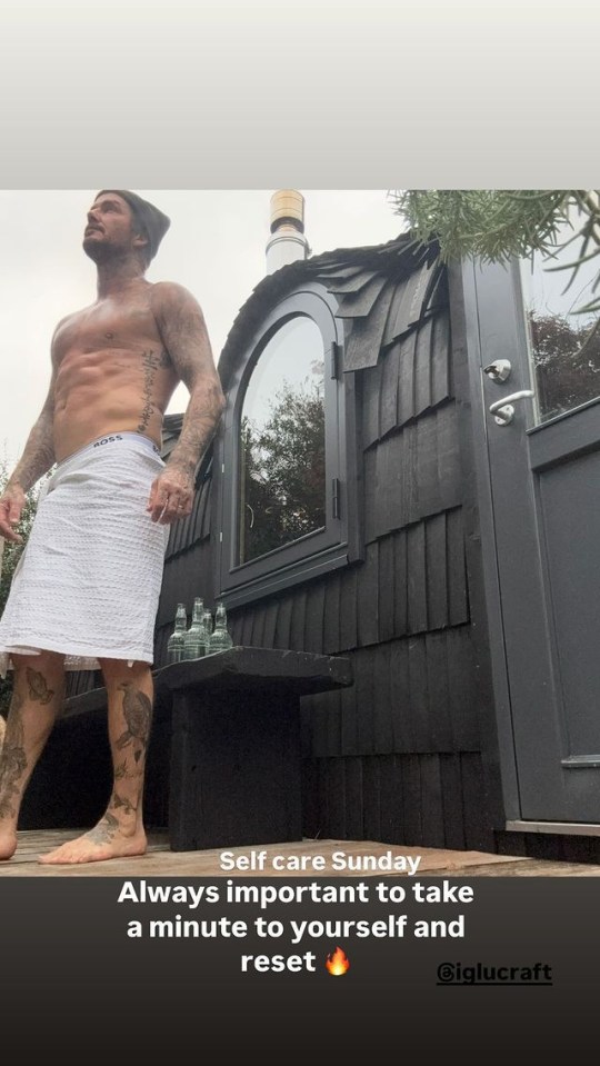 David Beckham: 'Self care Sunday', ,
