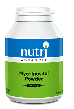 a bottle of nutri advanced myo-inositol powder