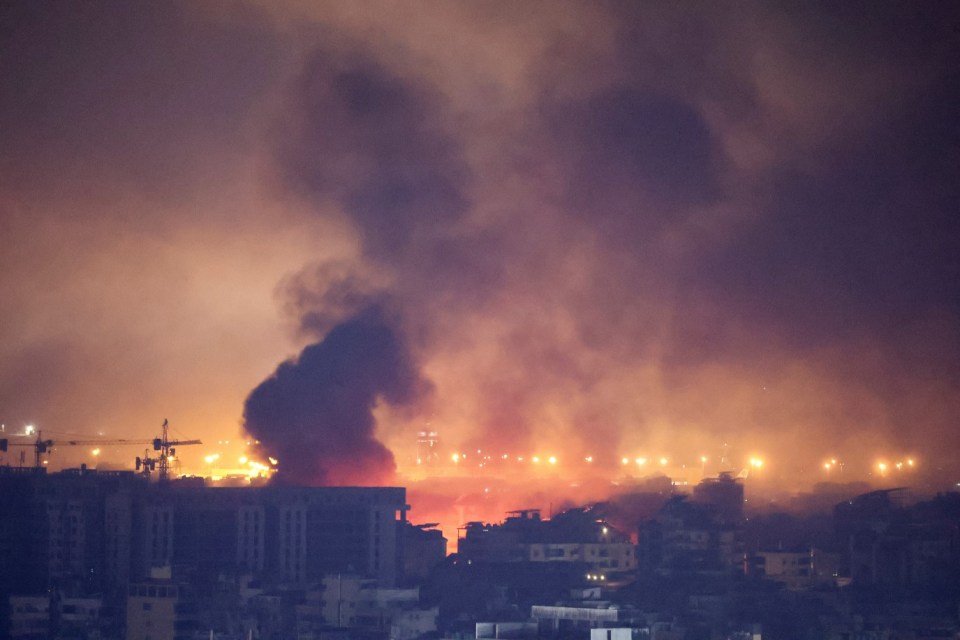 Smoke rises over Beirut's southern suburbs after a strike, amid the ongoing hostilities between Hezbollah and Israeli forces, as seen from Sin El Fil, Lebanon, October 3, 2024. REUTERS/Amr Abdallah Dalsh