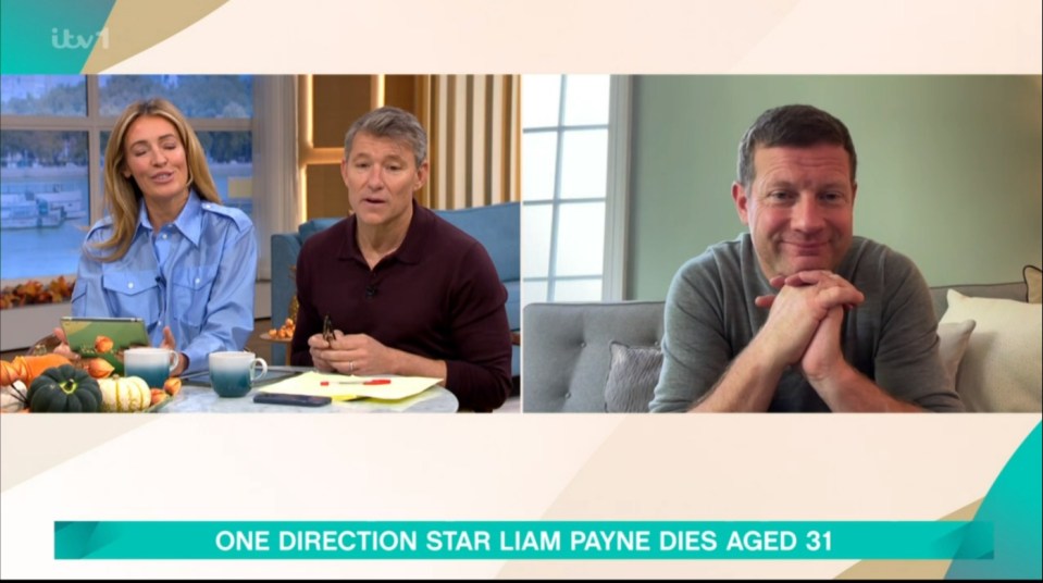 a screenshot of a tv show with the words one direction star liam payne dies aged 31