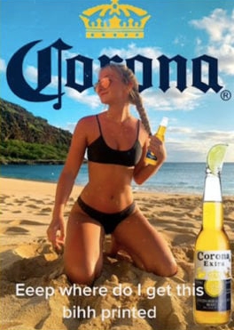 How to do the Tiktok beer poster trend: Heineken, Coors Light, Modelo, Corona & Miller Lite templates
