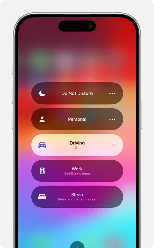 a phone displays a screen that says do not disturb