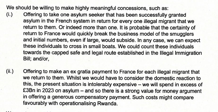 a page of text that says we should be willing to make highly meaningful concessions such as