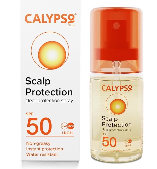 calypso sun scalp protection clear protection spray spf 50