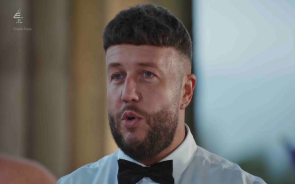 a man with a beard is wearing a tuxedo and bow tie