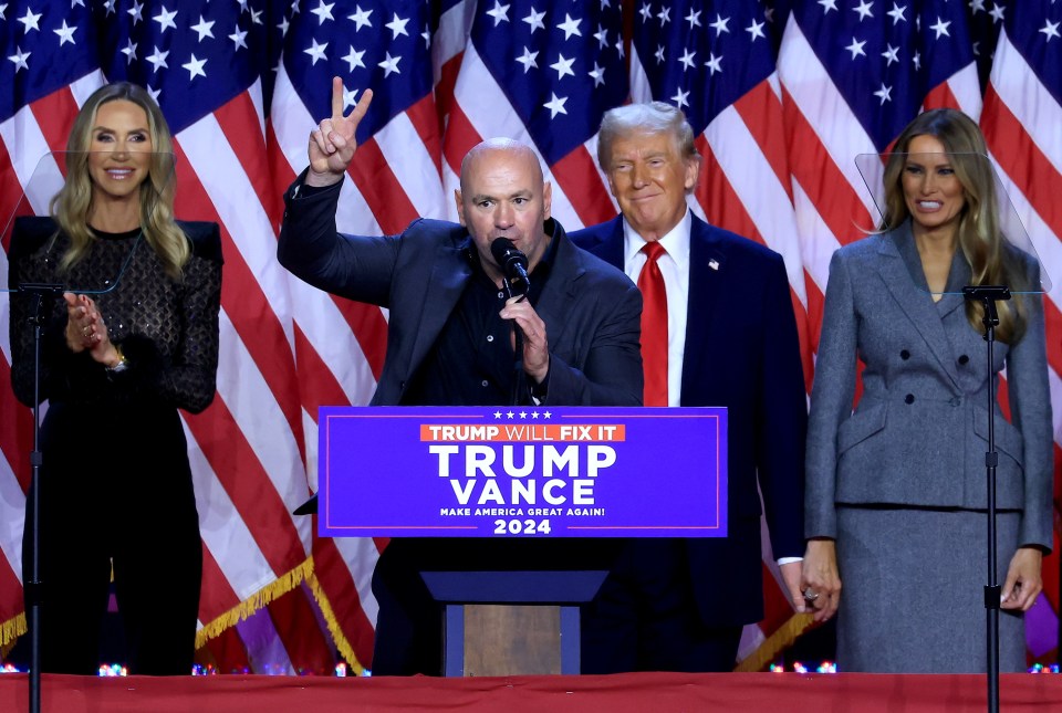 UFC boss Dana White gave a speech at Donald Trump's acceptance rally earlier this month